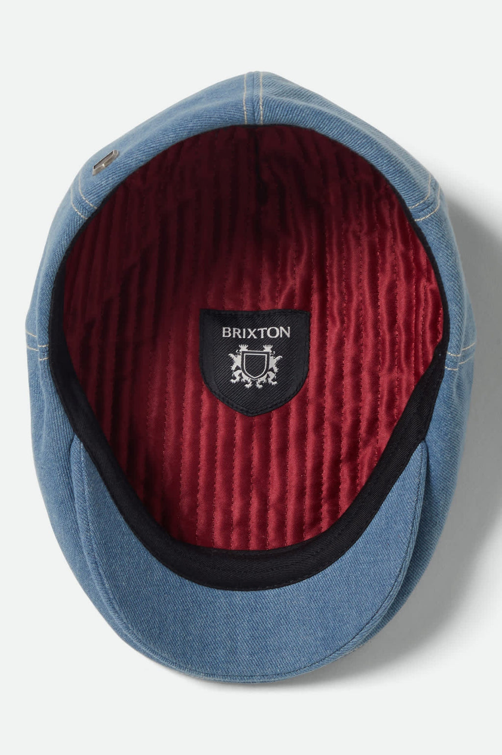 Hooligan Flat Cap - Denim/Off White