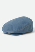 Hooligan Flat Cap - Denim/Off White