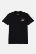 Linwood Short Sleeve Standard T-Shirt - Black/Stone/Rust