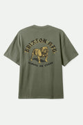 Bauer Heavyweight Relaxed T-Shirt - Olive Surplus Classic Wash