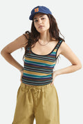 Ringer Organic A-Tank - Multi Retro Stripe