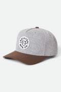 Crest Netplus Snapback - Heather Grey/Pinecone Brown