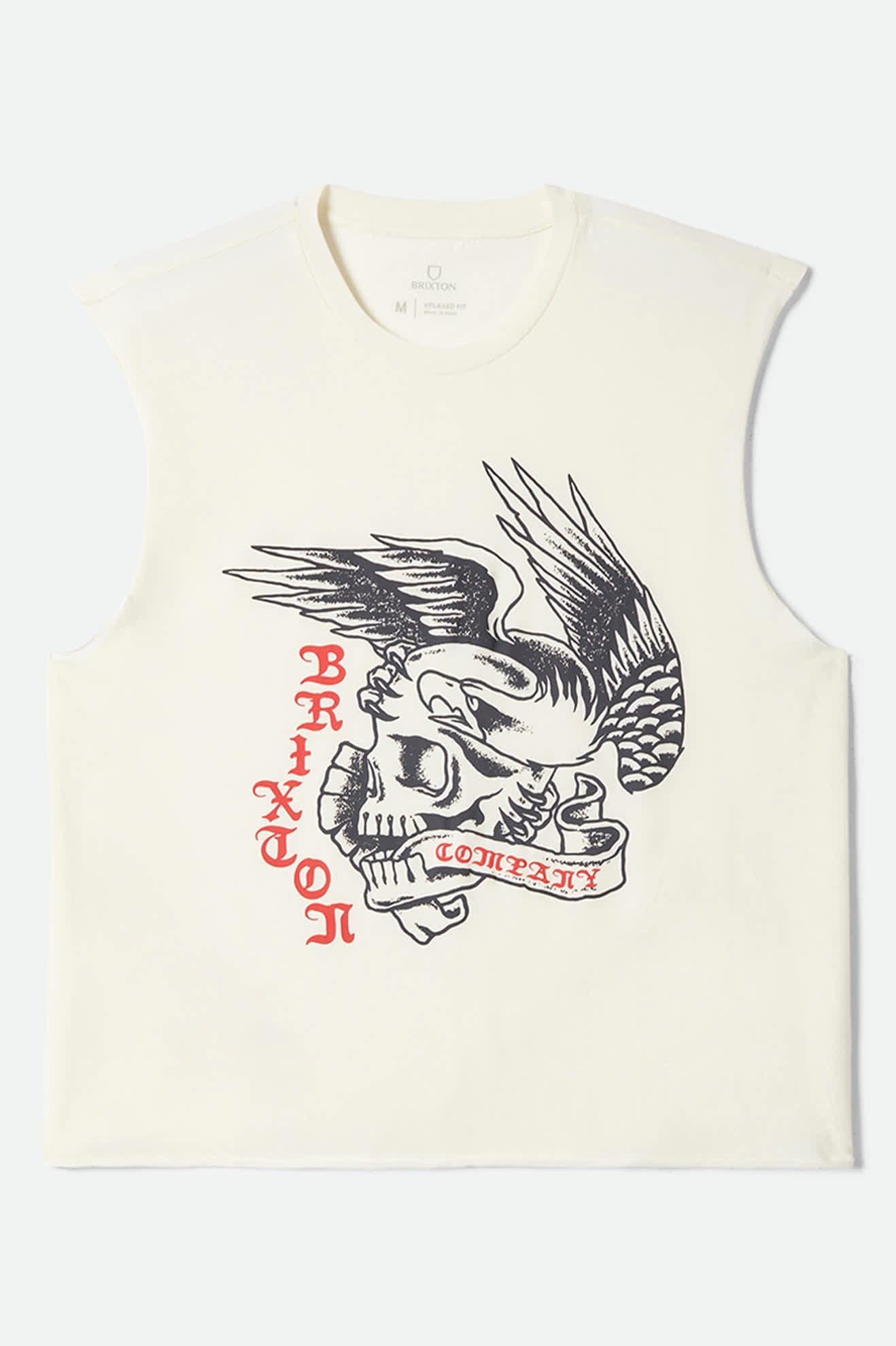 Wolcott Worn In Boxy Muscle Tank - Off White