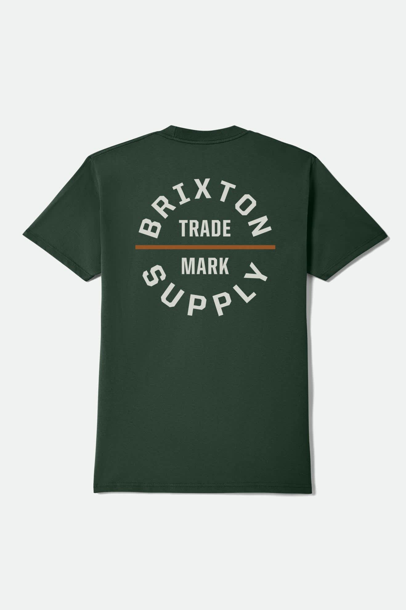 Oath Short Sleeve Standard T-Shirt - Forest Green/Off White/Rust