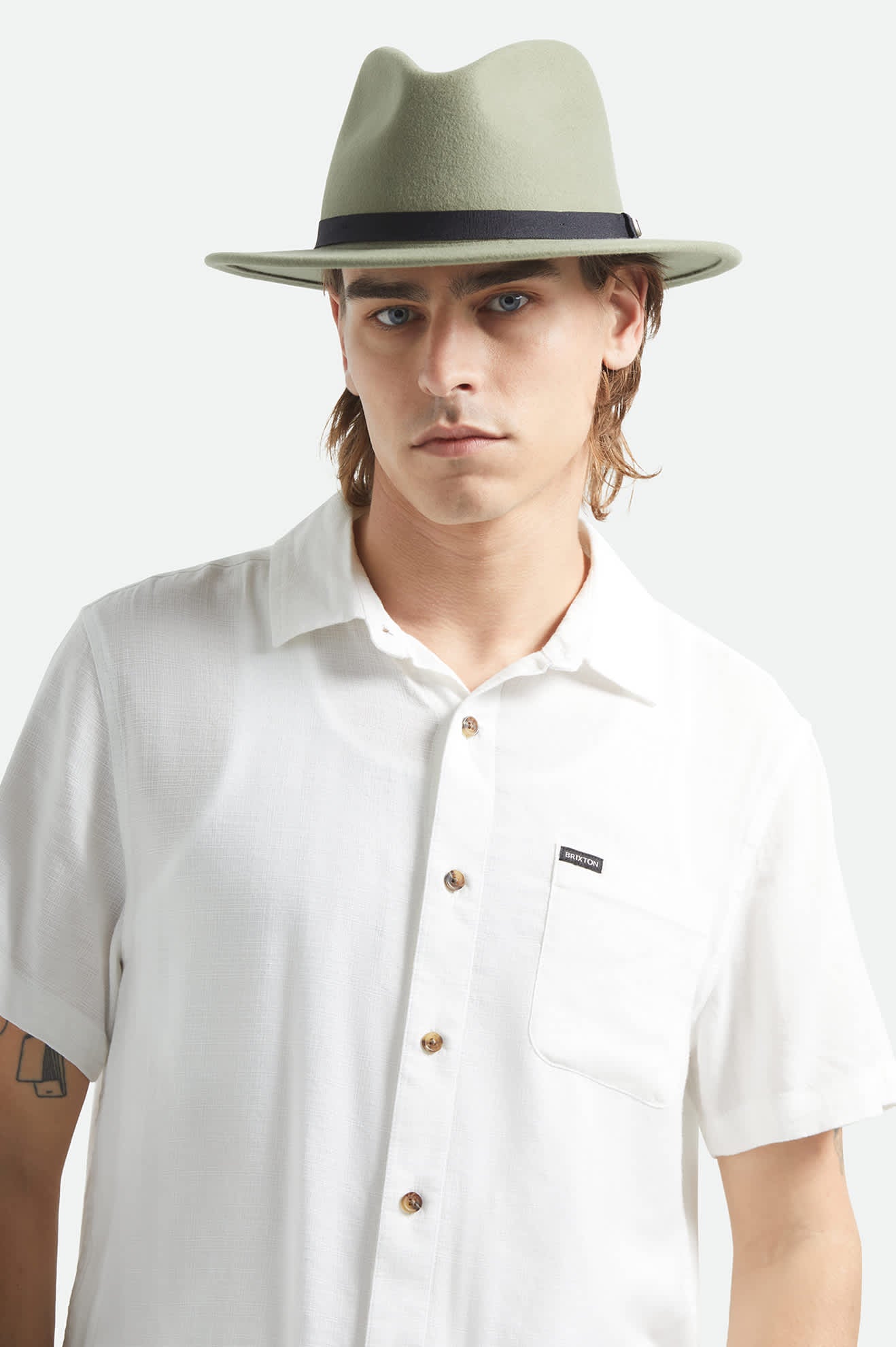 Messer Packable Fedora - Olive Surplus/Black