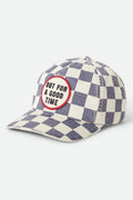 Out For A Good Time Adjustable Hat - Navy Gingham