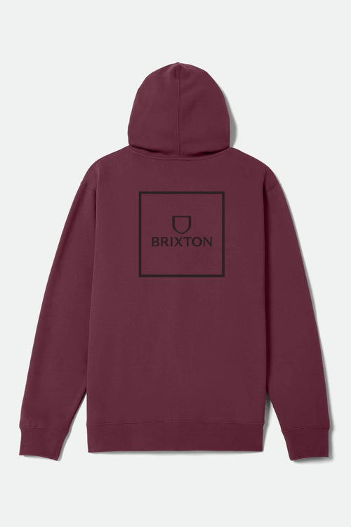 Alpha Square Hoodie - Maroon/Black