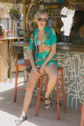 Campos Lounge Short - Retro Green Flor Campos