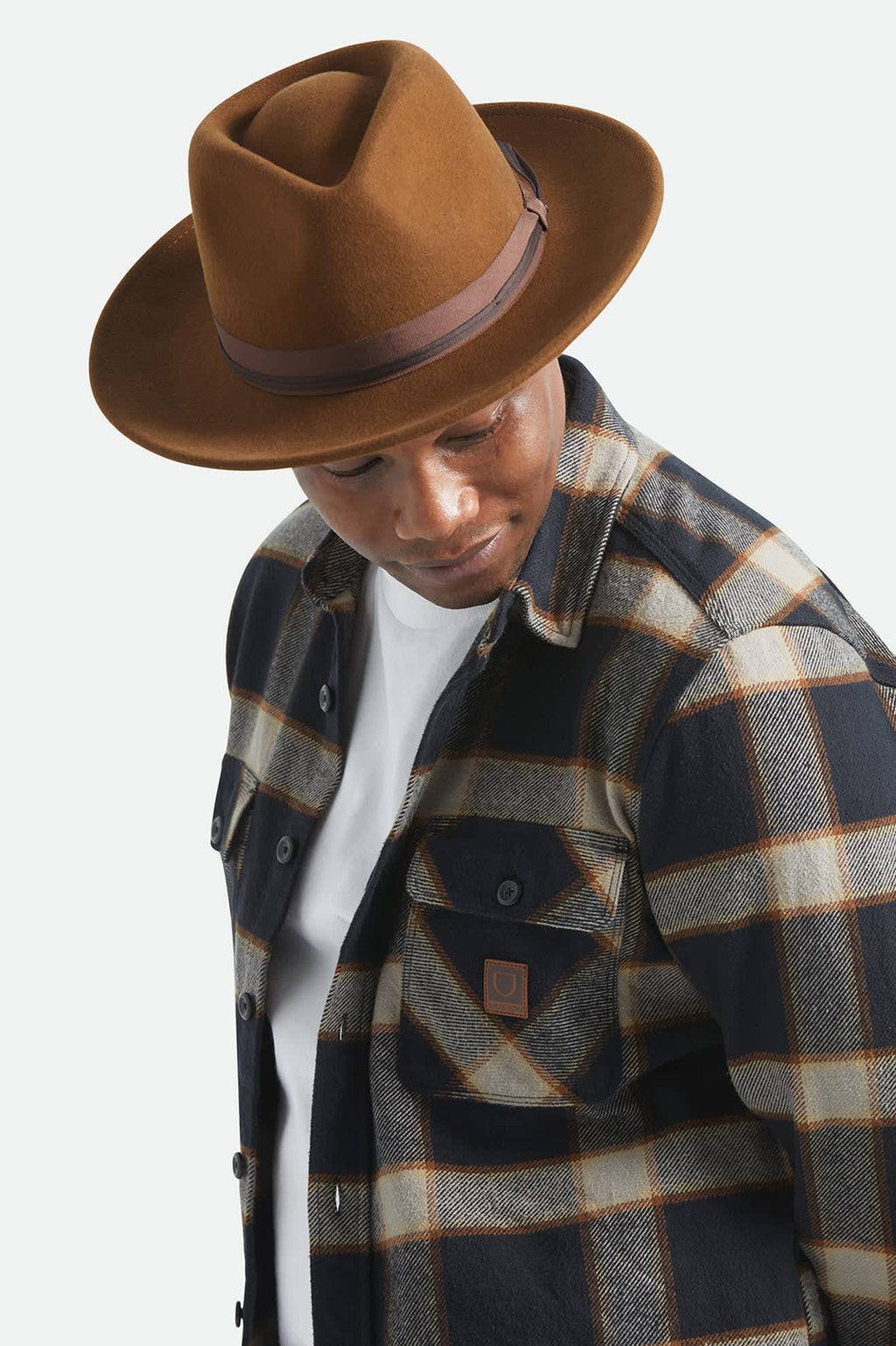 Swindle Convertabrim Fedora - Coffee/Light Brown