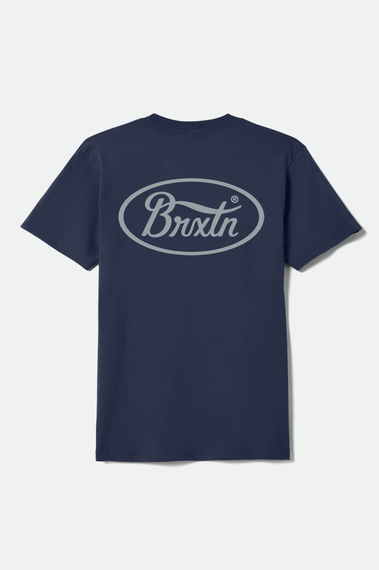 Parsons Short Sleeve Standard T-Shirt - New Navy/Med Grey