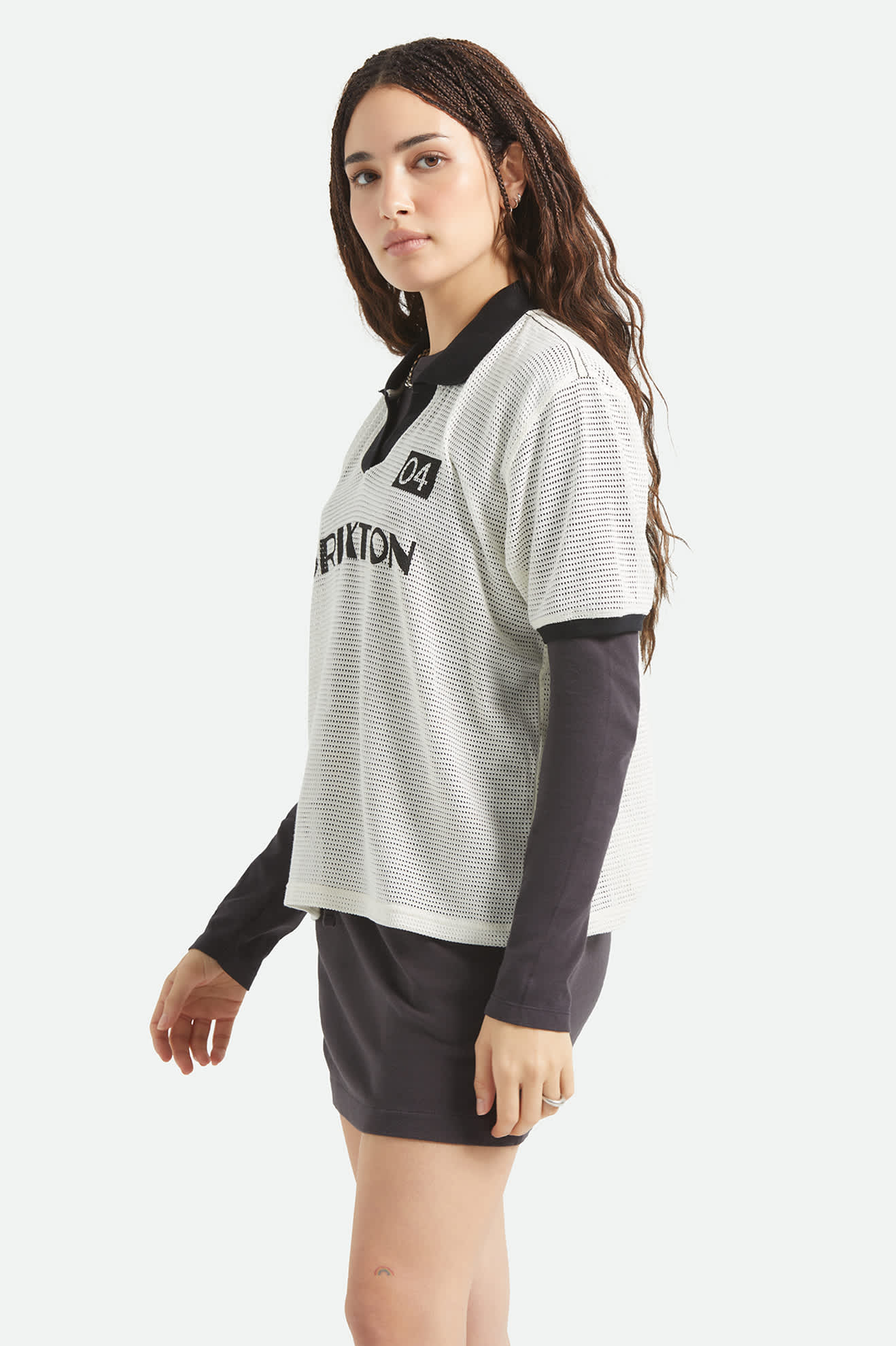 Varsity T-Shirt - Off White/Black