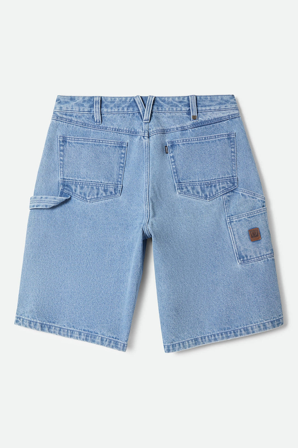 Builders Carpenter Baggy Short - Washed Blue Denim