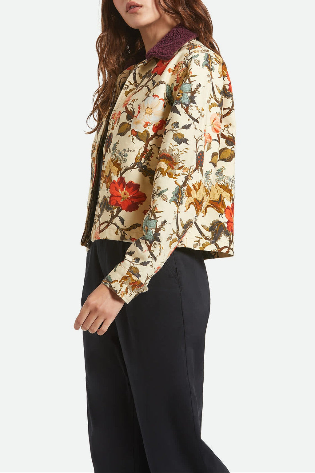 Mechanics Women's Garage Zip Jacket - Botanical Floral