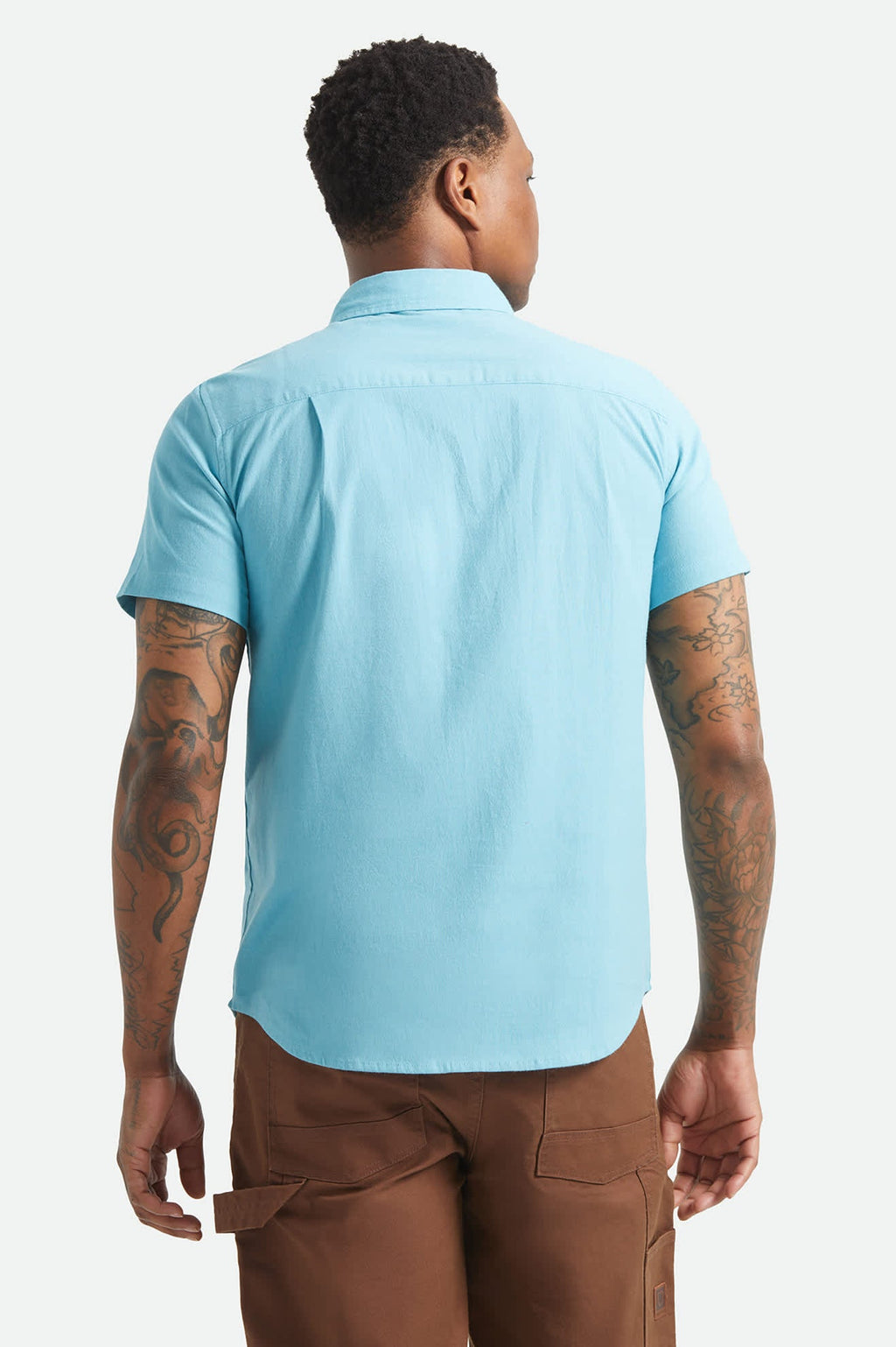 Sanford Oxford Short Sleeve Shirt - Blue Aura
