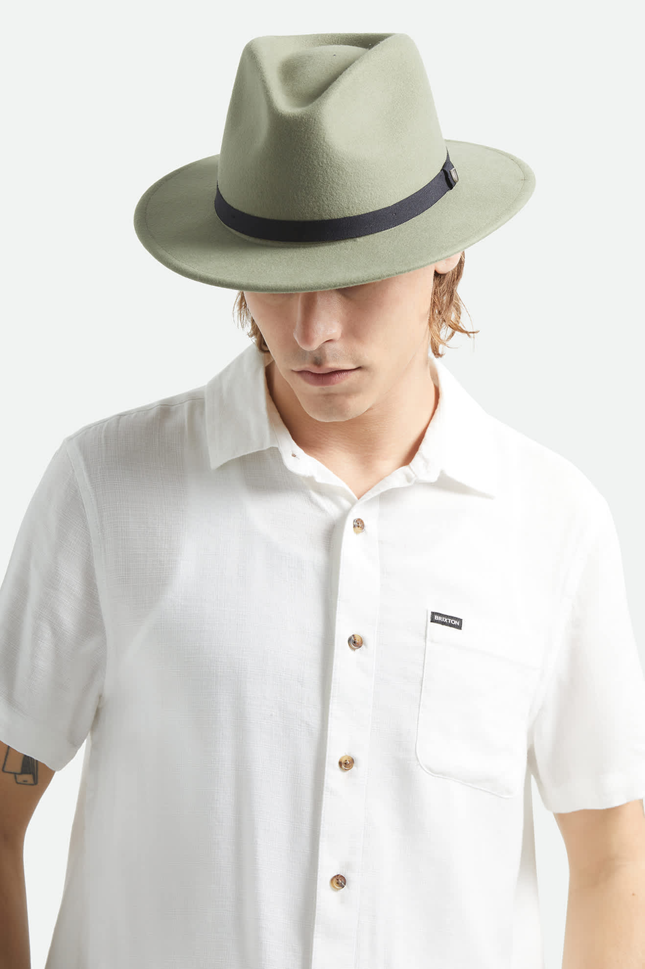 Messer Packable Fedora - Olive Surplus/Black