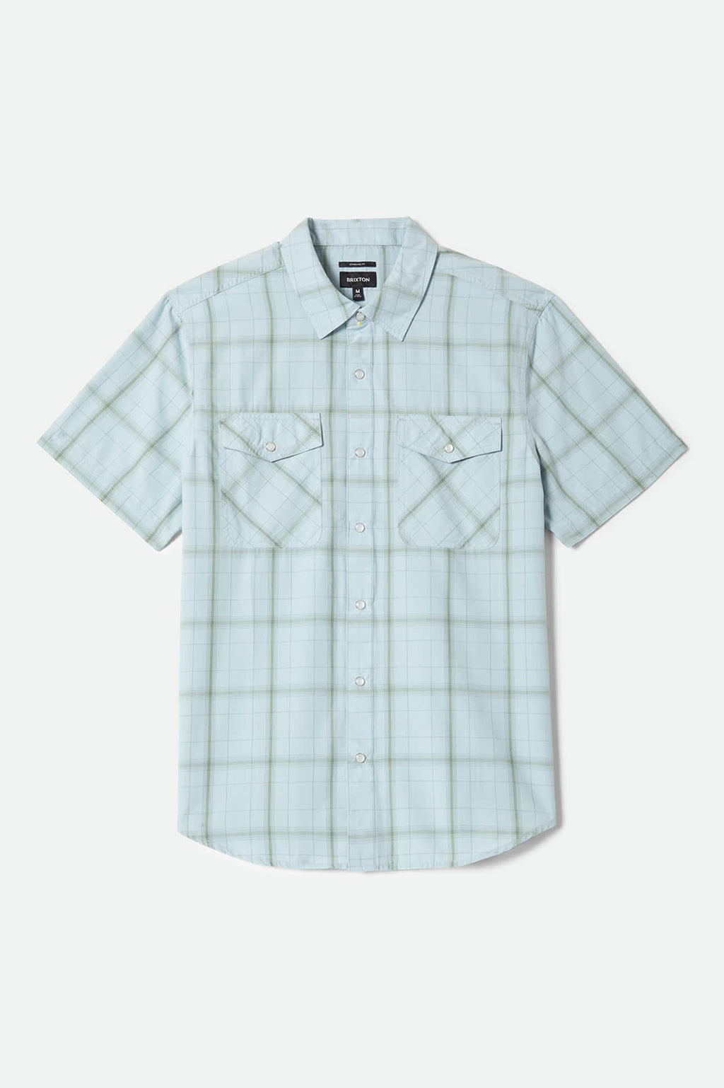 The Breezy Wayne Short Sleeve Shirt - Seafoam Plaid