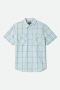 The Breezy Wayne Short Sleeve Shirt - Seafoam Plaid