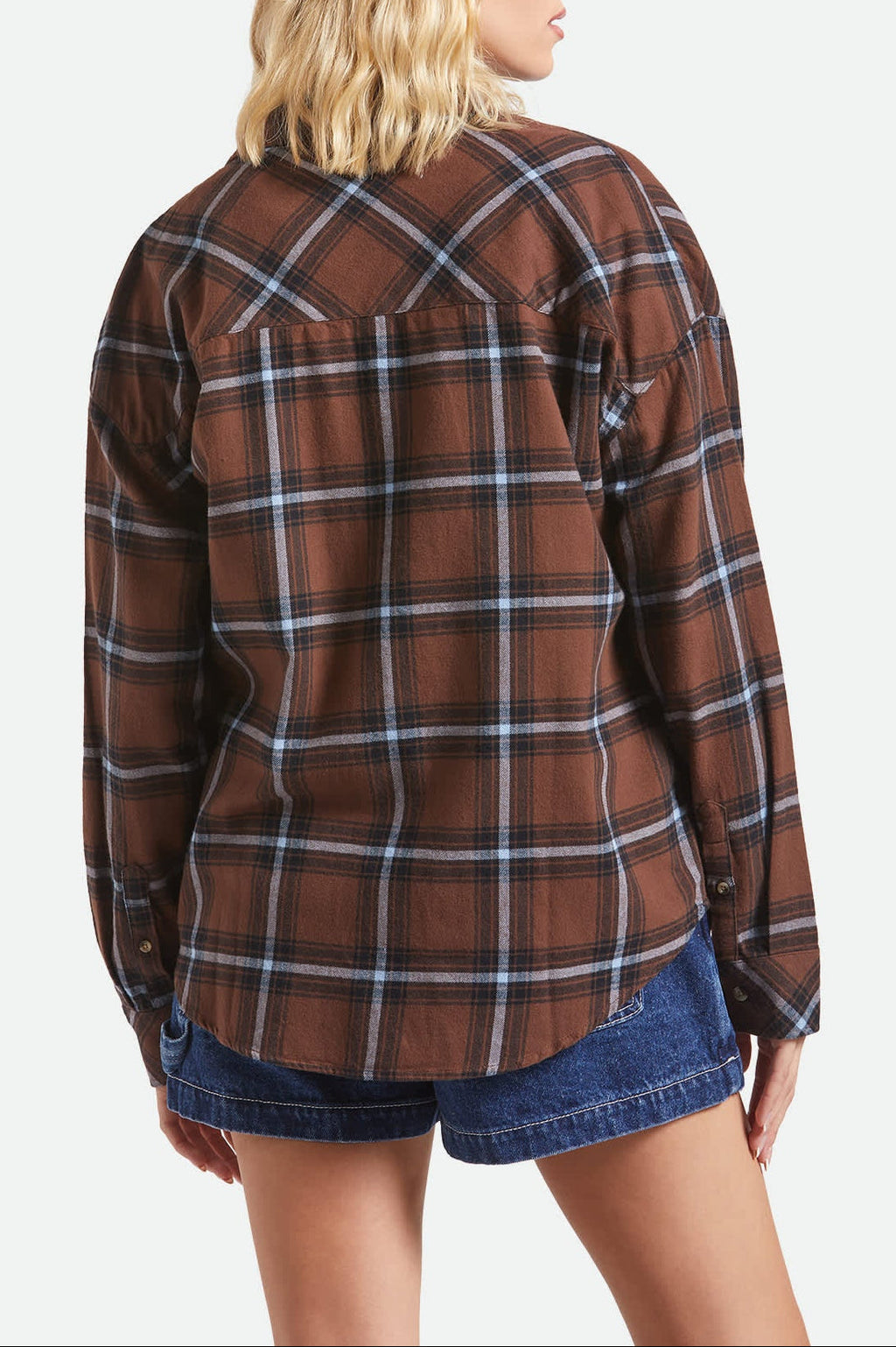 Women's Bowery Vintage Overshirt - Pinecone Brown/Black/Borrowed Blue