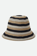 Lisboa Knit Packable Bucket Hat - Black/Sand/Whitecap