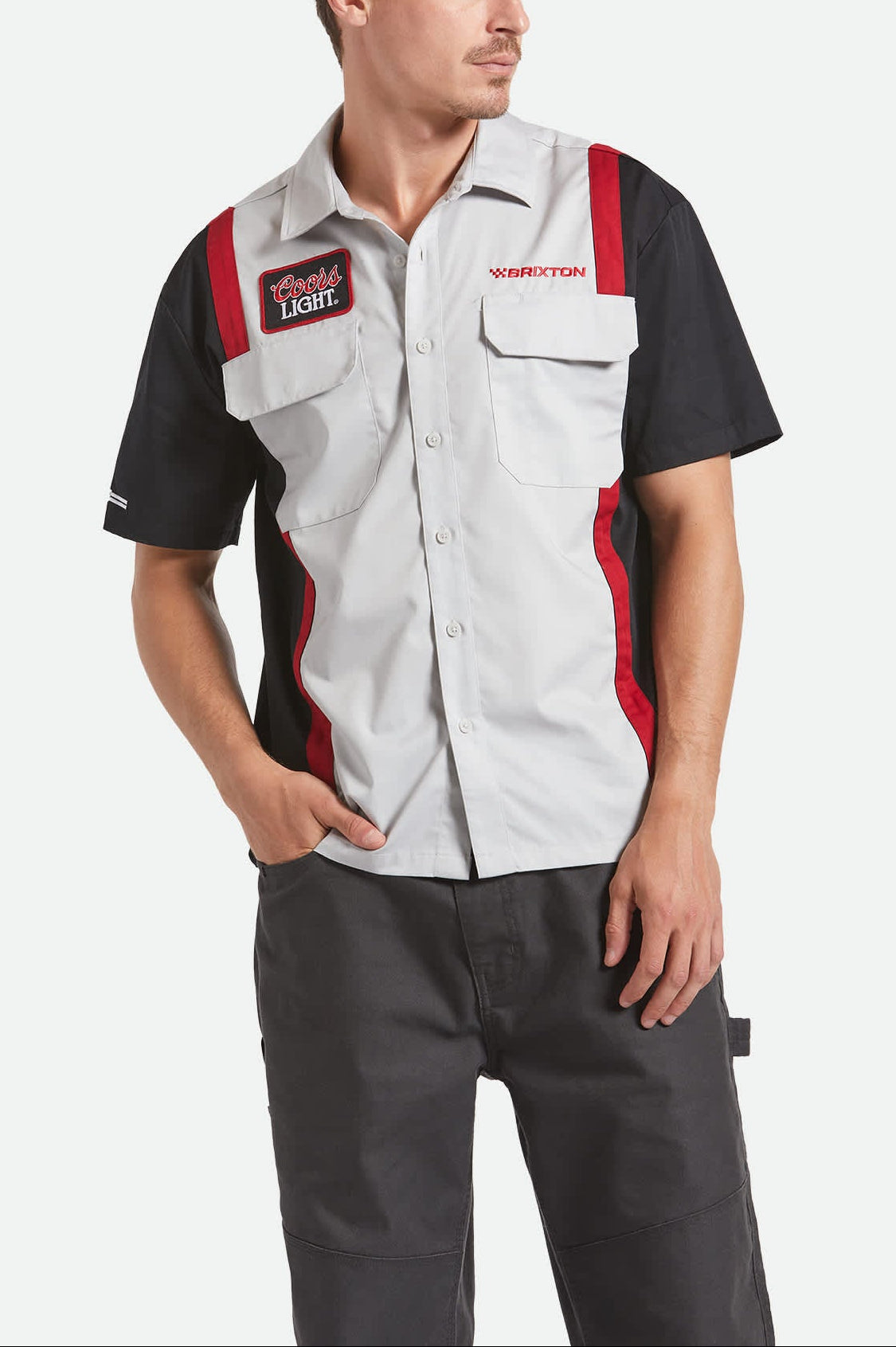 Coors Light Shake Down S/S Shirt - Silver/Black
