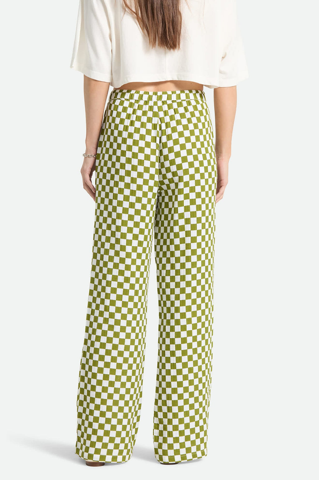 The Lola Lounge Pant - Sublime Green Checkerboard