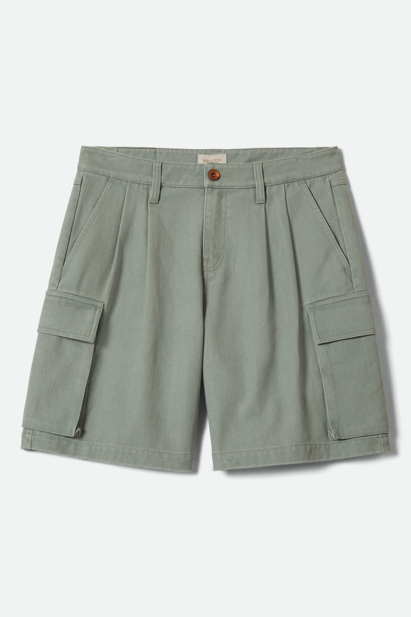 The Alba Baggy Carpenter Short - Washed Sage Green
