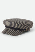 Fiddler Lightweight Fisherman Cap - Black/Natural Straw