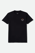 Leeway Short Sleeve T-Shirt - Black Worn Wash