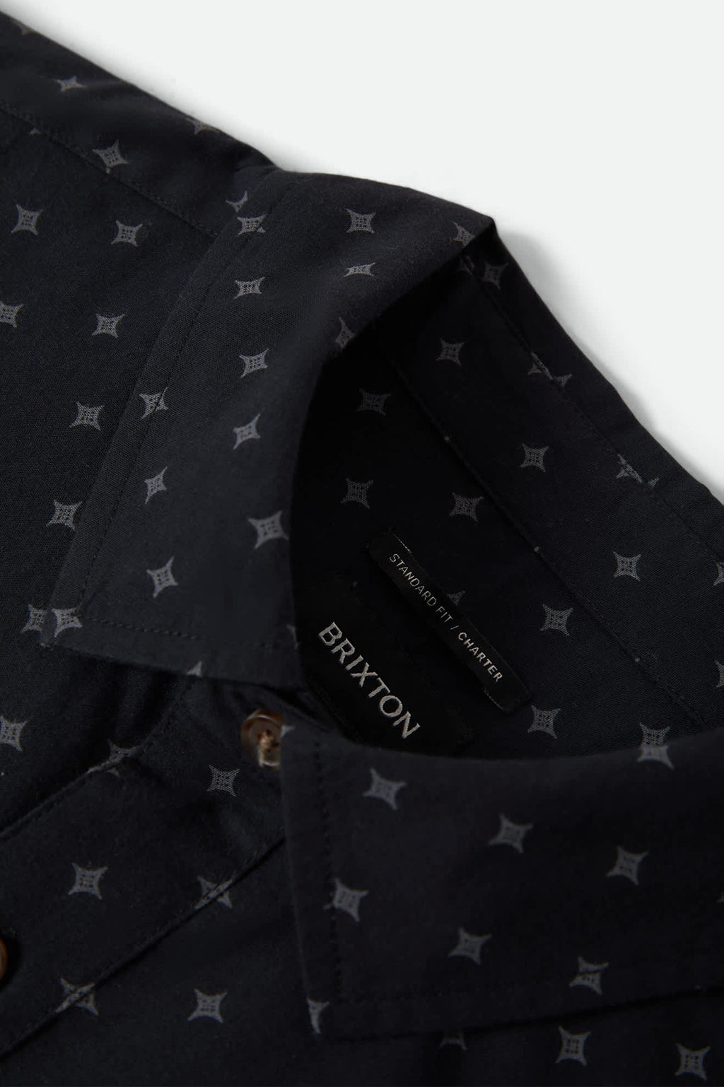 Charter Print Shirt - Future Grey Diamond Tile