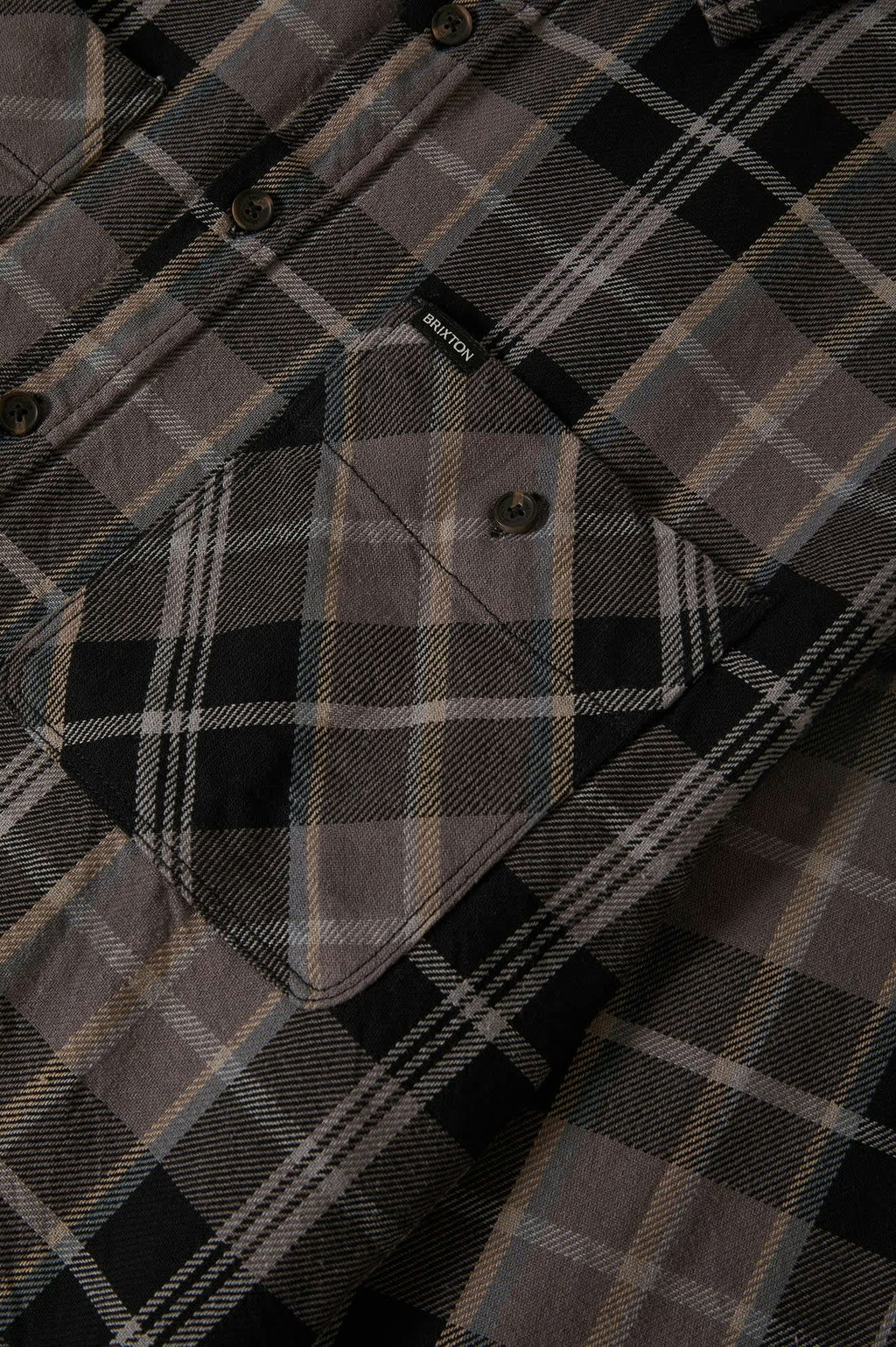 Vintage Wash Flannel - Black/Charcoal Beige/Slate