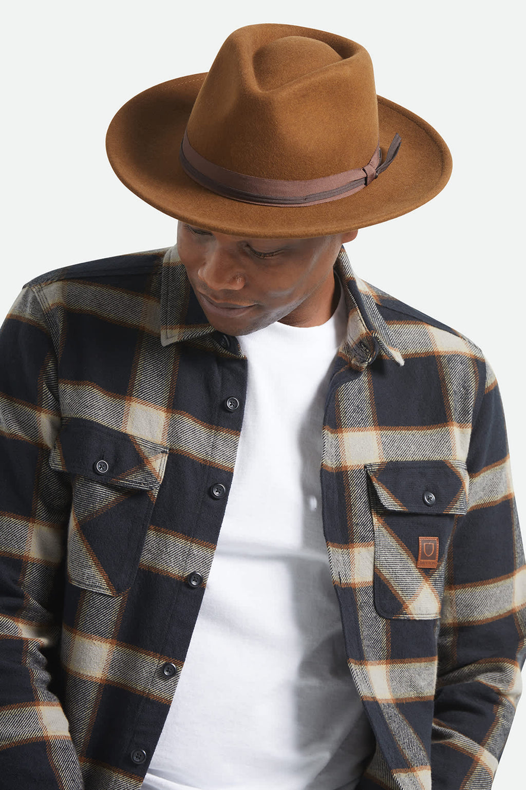 Swindle Convertabrim Fedora - Coffee/Light Brown