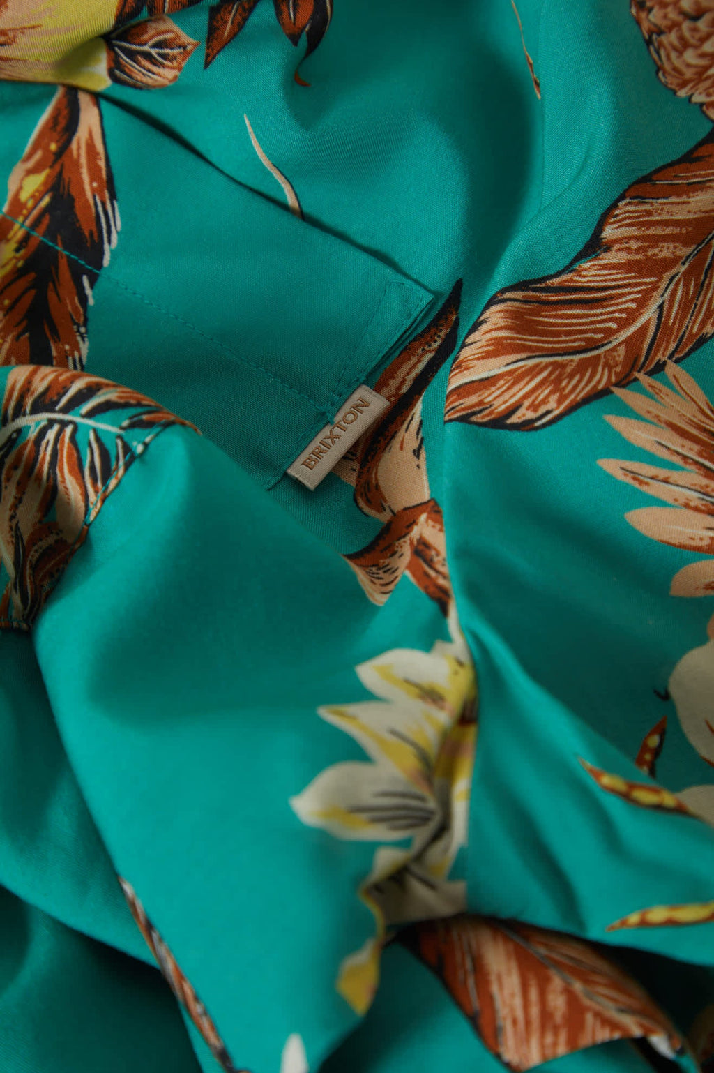 Campos Button Down Shirt - Retro Green Flor Campos