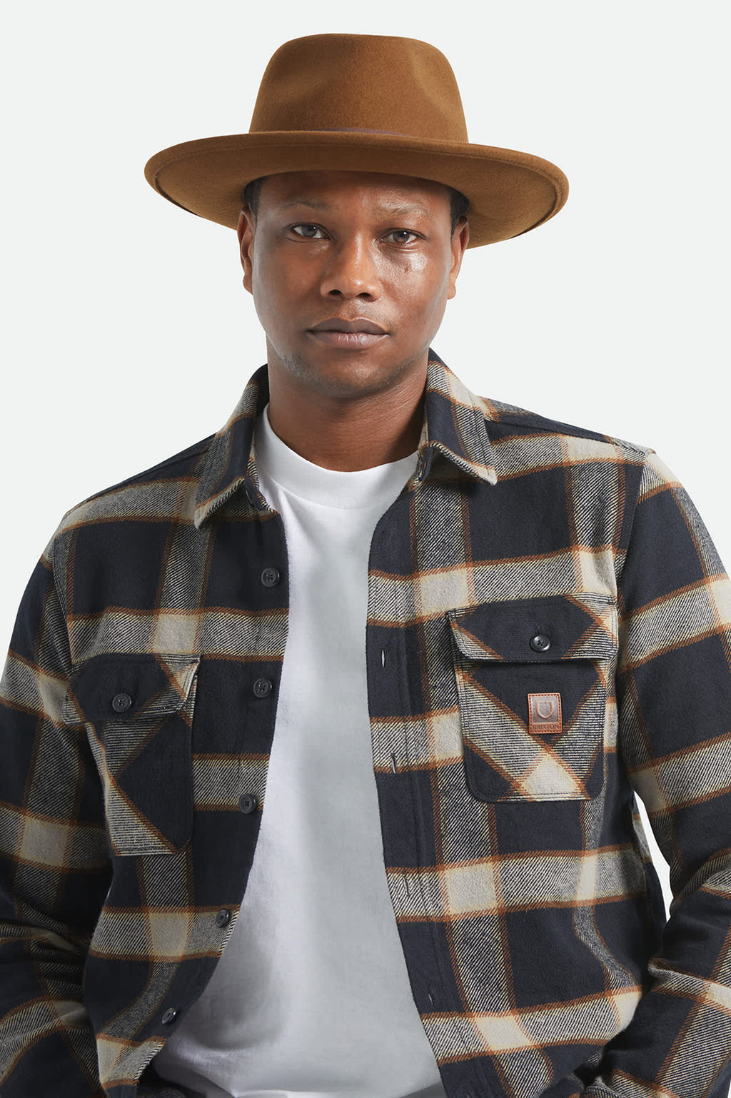 Swindle Convertabrim Fedora - Coffee/Light Brown